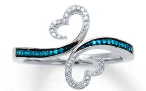 Women's Open Hearts Ring - Unique Inspirations by Tracy and Anna