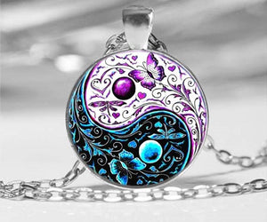 Butterfly Ying Tang Necklace - Unique Inspirations by Tracy and Anna