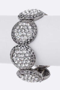 Crystal Disk Stretch Bracelet - Unique Inspirations by Tracy and Anna