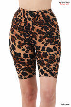 Load image into Gallery viewer, MICROFIBER LEOPARD AND SNAKE PRINT BIKER SHORTS - Unique Inspirations by Tracy and Anna