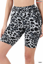 Load image into Gallery viewer, MICROFIBER LEOPARD AND SNAKE PRINT BIKER SHORTS - Unique Inspirations by Tracy and Anna