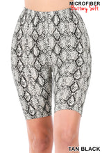 Load image into Gallery viewer, MICROFIBER LEOPARD AND SNAKE PRINT BIKER SHORTS - Unique Inspirations by Tracy and Anna