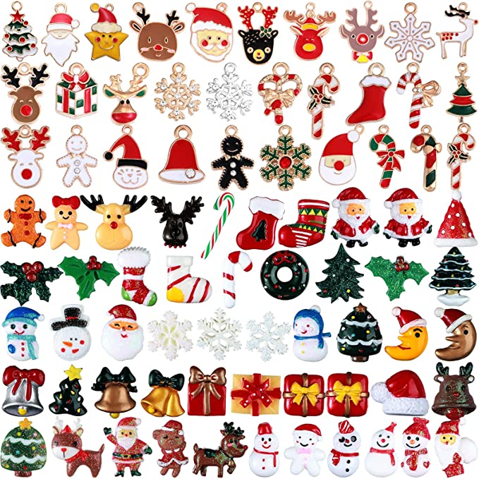 80 pcs Christmas Charms - Unique Inspirations by Tracy and Anna