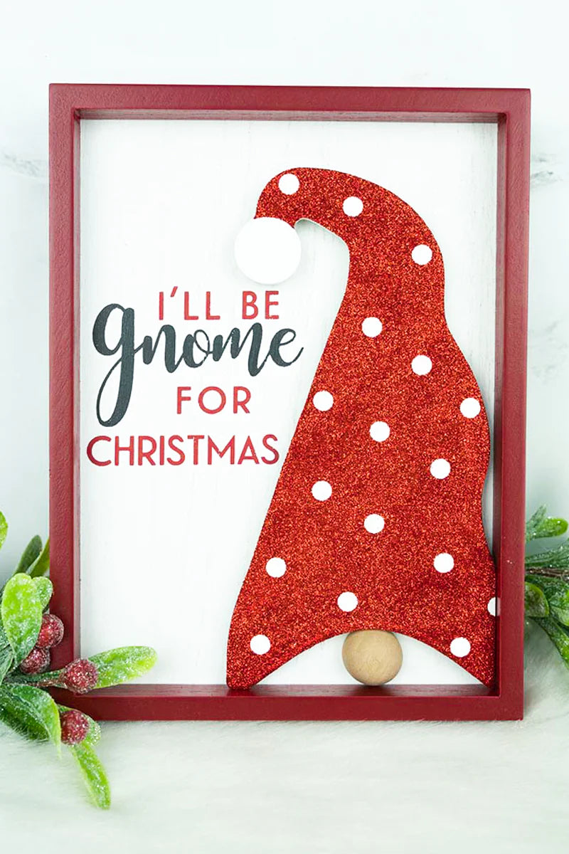 GNOME HOLIDAYS' WOOD WALL SIGN