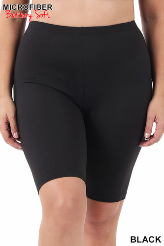 BRUSHED MICROFIBER BIKER SHORTS - Unique Inspirations by Tracy and Anna