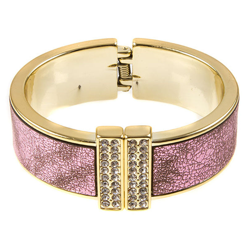 Hinged Bracelet w/Rhinestones - Unique Inspirations by Tracy and Anna