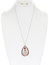 Load image into Gallery viewer, Snowman &amp; Reindeer Beaded Necklace w/Earrings - Unique Inspirations by Tracy and Anna