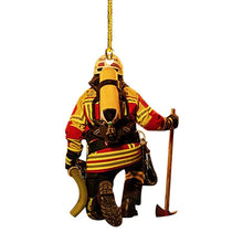 Load image into Gallery viewer, Firemen Arylic Hanging Ornaments
