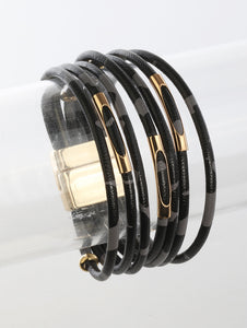 Black Leopard Magnetic Bracelet