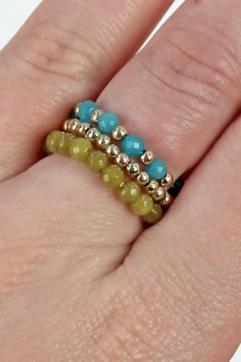 SERENA BEADED RING SET - Unique Inspirations by Tracy and Anna
