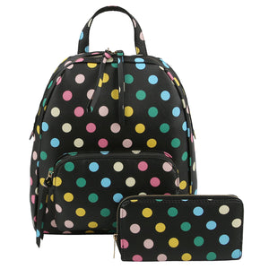Multi Polka Dot 2-in-1 Backpack - Unique Inspirations by Tracy and Anna