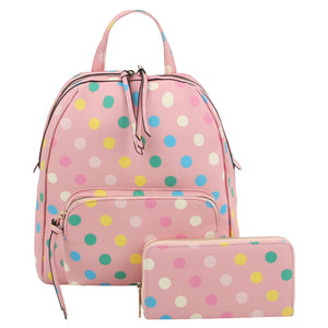 Multi Polka Dot 2-in-1 Backpack - Unique Inspirations by Tracy and Anna