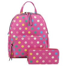 Load image into Gallery viewer, Multi Polka Dot 2-in-1 Backpack - Unique Inspirations by Tracy and Anna