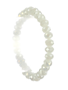 FACETED CRYSTAL BEAD STRETCH BRACELET - Unique Inspirations by Tracy and Anna