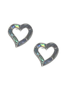 Abalone Heart Earrings - Unique Inspirations by Tracy and Anna