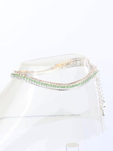 Load image into Gallery viewer, 3 LAYER COLORED RHINESTONE ANKLET - Unique Inspirations by Tracy and Anna