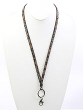 Load image into Gallery viewer, Suede Lanyard with Leopard Design Rhinestones - Unique Inspirations by Tracy and Anna