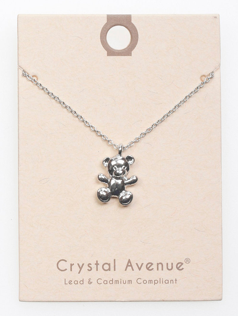 NECKLACE / METAL BEAR / CHARM DANGLE / 17 INCH LONG - Unique Inspirations by Tracy and Anna