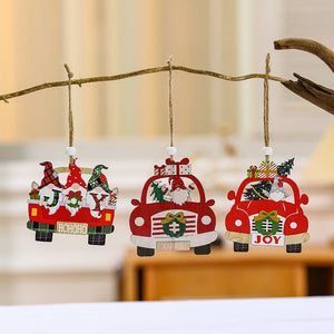 Christmas Gnome Car Ornaments 3 Pack