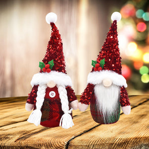 Christmas Sequin Gnome Set