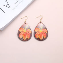 Load image into Gallery viewer, Water Droplets Arylic Flowers Earrings