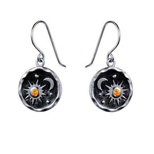 Load image into Gallery viewer, Sun and Moon Necklace/Earring Set