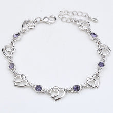 Load image into Gallery viewer, Heart &amp; Rhinestone Bracelet - Unique Inspirations by Tracy and Anna