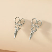 Load image into Gallery viewer, Scissors Shaped Alloy Ear Studs - Unique Inspirations by Tracy and Anna