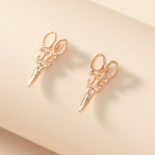 Load image into Gallery viewer, Scissors Shaped Alloy Ear Studs - Unique Inspirations by Tracy and Anna