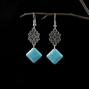 Turquoise Dangle Earrings - Unique Inspirations by Tracy and Anna