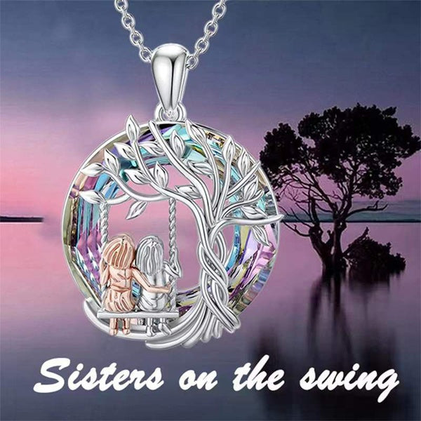 Sister's On A Swing Necklace - Unique Inspirations by Tracy and Anna