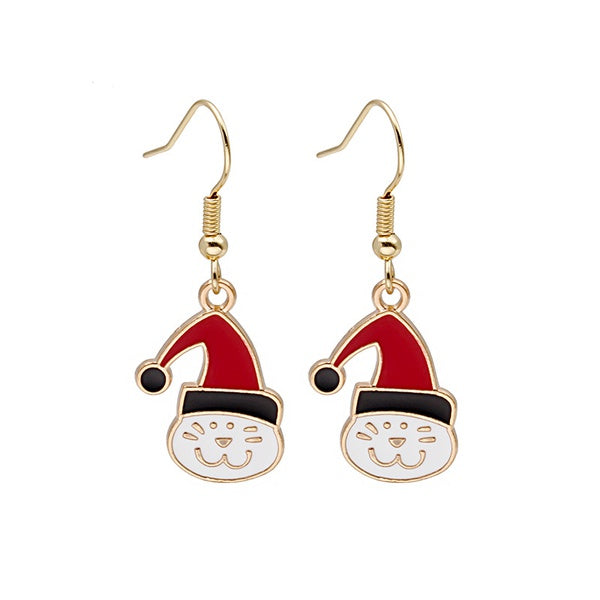 Christmas Cat Earrings - Unique Inspirations by Tracy and Anna
