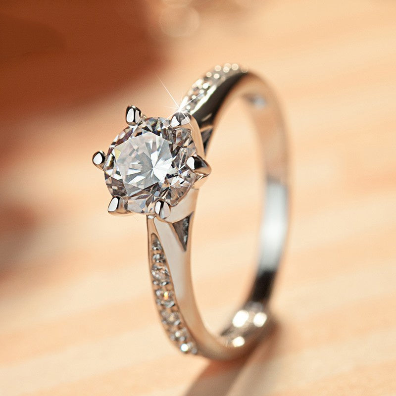 Wedding Sixclaw Zircon Ring - Unique Inspirations by Tracy and Anna