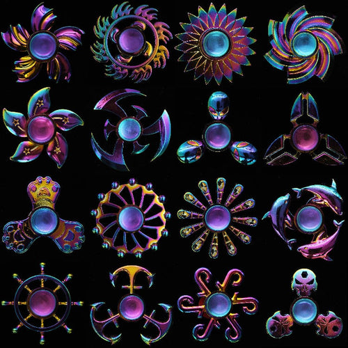 Zinc Alloy Electroplating Colorful Fingertip Spinner - Unique Inspirations by Tracy and Anna