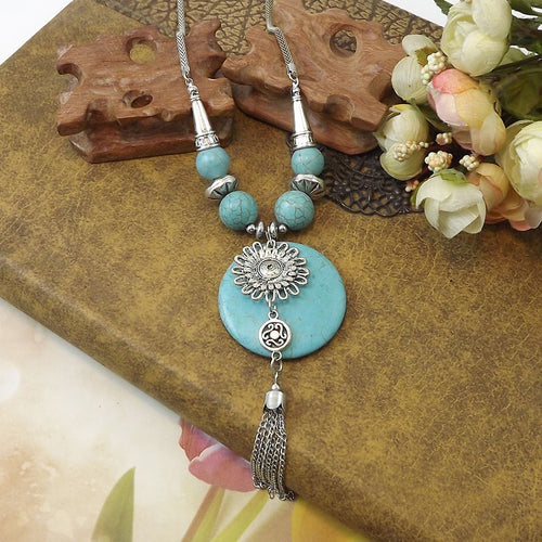 Ethnic Style Turquoise Necklace - Unique Inspirations by Tracy and Anna