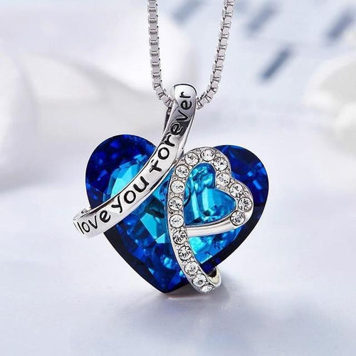I Love You Forever Heart Necklace - Unique Inspirations by Tracy and Anna