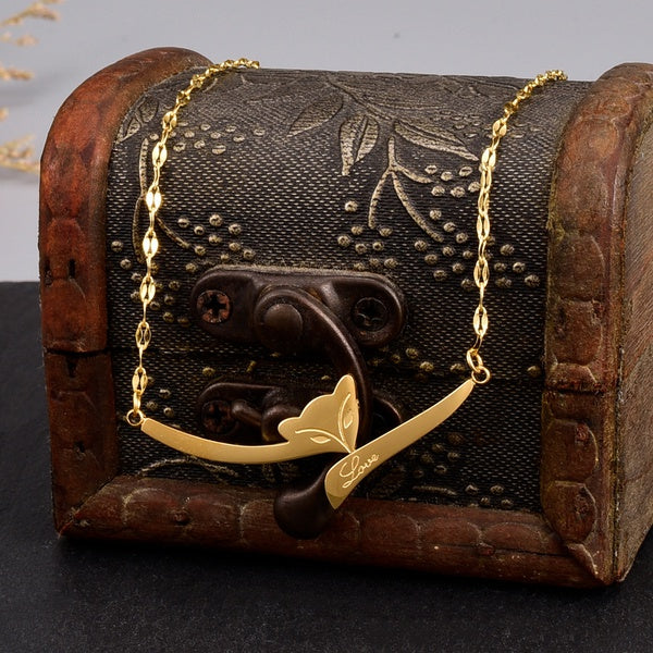 18 Karat Gold Plated Fox Necklace - Unique Inspirations by Tracy and Anna