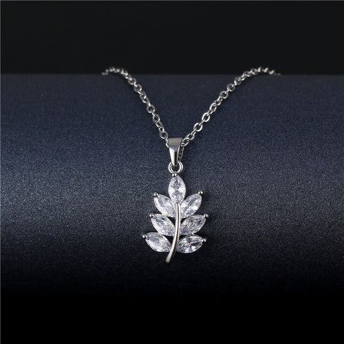 Geometric Crystal Zircon Pendant Simple Necklace - Unique Inspirations by Tracy and Anna