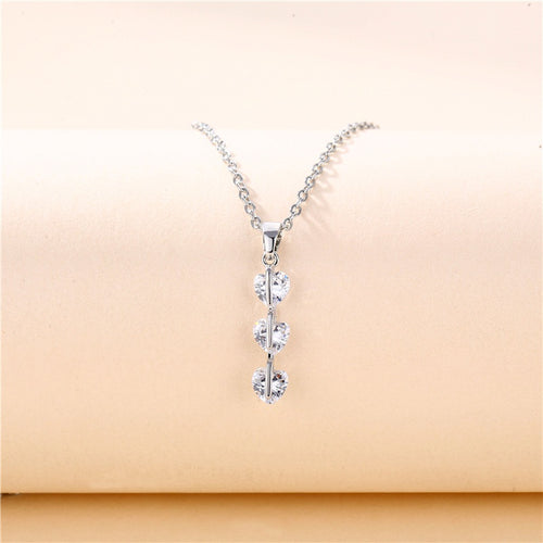 Triple Heart Necklace - Unique Inspirations by Tracy and Anna