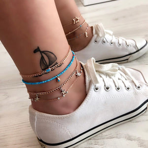 Star Multilayer Anklet - Unique Inspirations by Tracy and Anna