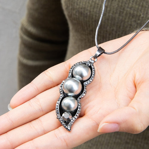 Pea Long Pendant Necklace - Unique Inspirations by Tracy and Anna