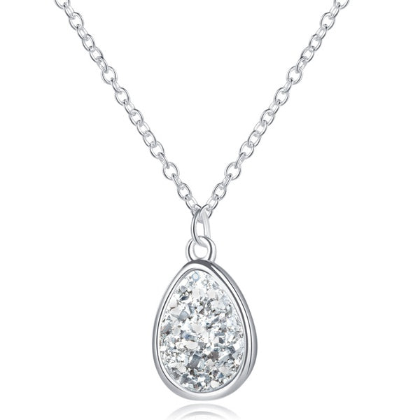 Druzy Teardrop Necklace - Unique Inspirations by Tracy and Anna