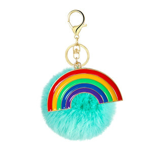 Pride Pom Pom Keychain - Unique Inspirations by Tracy and Anna