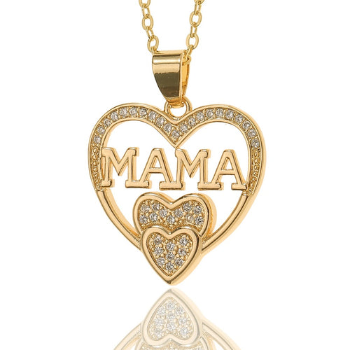Gold Mama Heart Necklace - Unique Inspirations by Tracy and Anna
