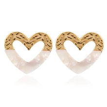 Load image into Gallery viewer, Acrylic and Gold Post Earrings - Unique Inspirations by Tracy and Anna