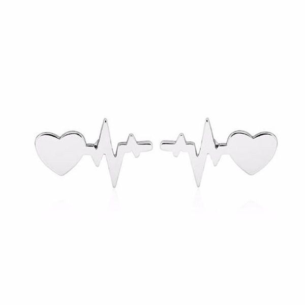 EKG STUD EARRINGS - Unique Inspirations by Tracy and Anna