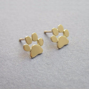 Alloy Plated Animal Paw Stud Earrings - Unique Inspirations by Tracy and Anna