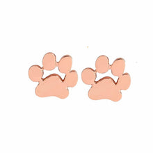 Load image into Gallery viewer, Alloy Plated Animal Paw Stud Earrings - Unique Inspirations by Tracy and Anna