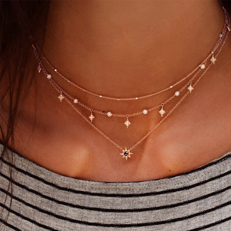 Multilayer Star Pendant Necklace - Unique Inspirations by Tracy and Anna