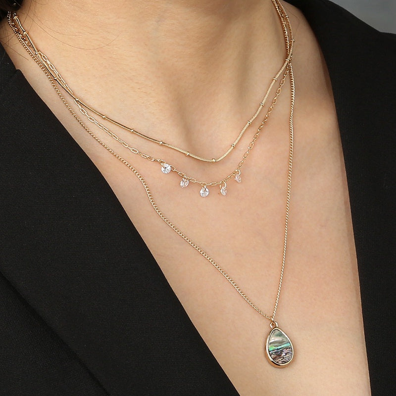 Multi Layered Abalone Necklace - Unique Inspirations by Tracy and Anna